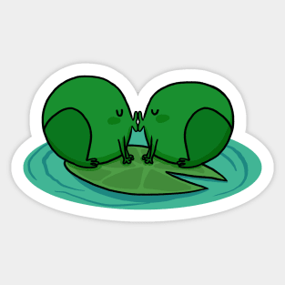 Froggy Kiss Sticker